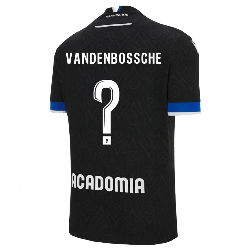 Danxen Women Louka Vandenbossche #0 Black White Away Jersey 2025/26 T-Shirt