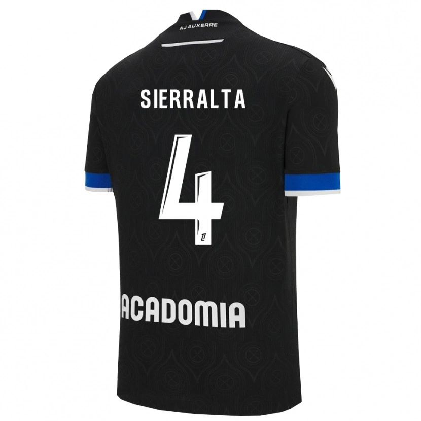 Danxen Women Francisco Sierralta #4 Black White Away Jersey 2025/26 T-Shirt