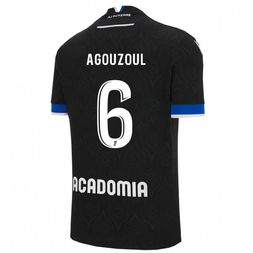 Danxen Women Saad Agouzoul #6 Black White Away Jersey 2025/26 T-Shirt