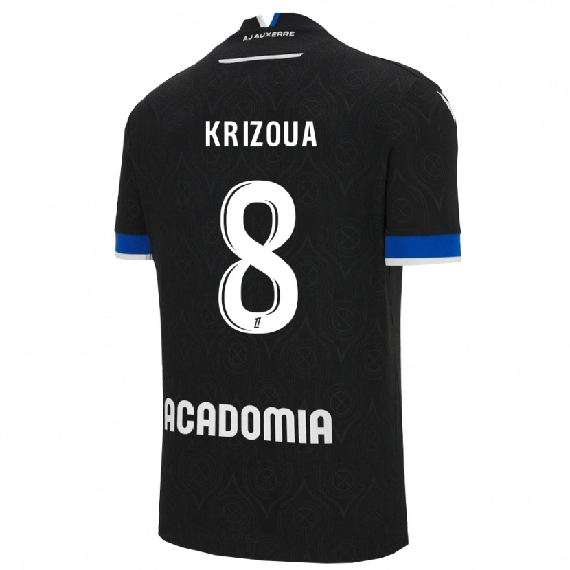 Danxen Women Alvin Krizoua #8 Black White Away Jersey 2025/26 T-Shirt