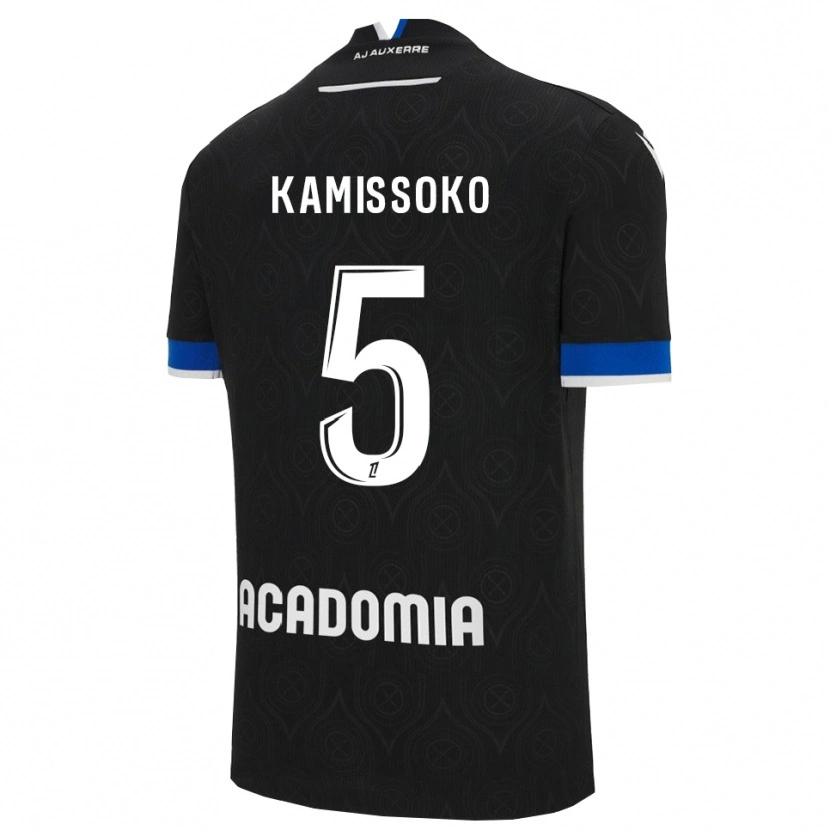 Danxen Women Idriss Kamissoko #5 Black White Away Jersey 2025/26 T-Shirt