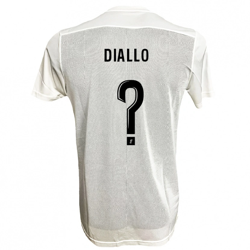 Danxen Women Mamadou Diallo #0 Black White Away Jersey 2025/26 T-Shirt