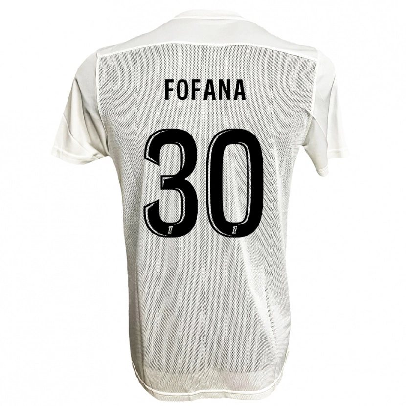 Danxen Women Yahia Fofana #30 Black White Away Jersey 2025/26 T-Shirt