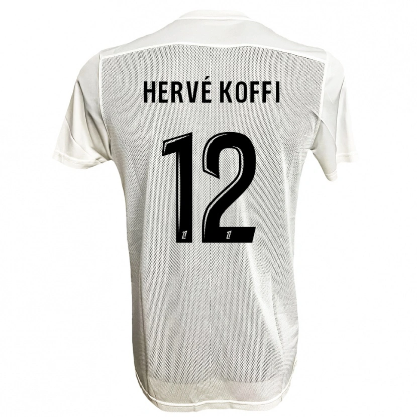 Danxen Women Hervé Koffi #12 Black White Away Jersey 2025/26 T-Shirt