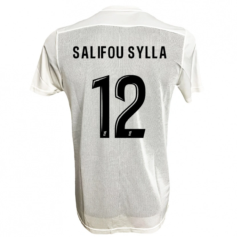 Danxen Women Salifou Sylla #12 Black White Away Jersey 2025/26 T-Shirt
