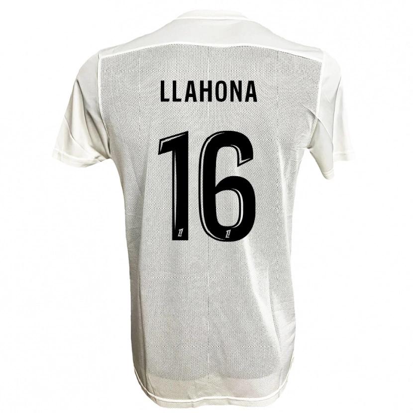 Danxen Women Yann Llahona #16 Black White Away Jersey 2025/26 T-Shirt