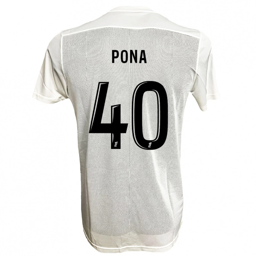 Danxen Women Oumar Pona #40 Black White Away Jersey 2025/26 T-Shirt