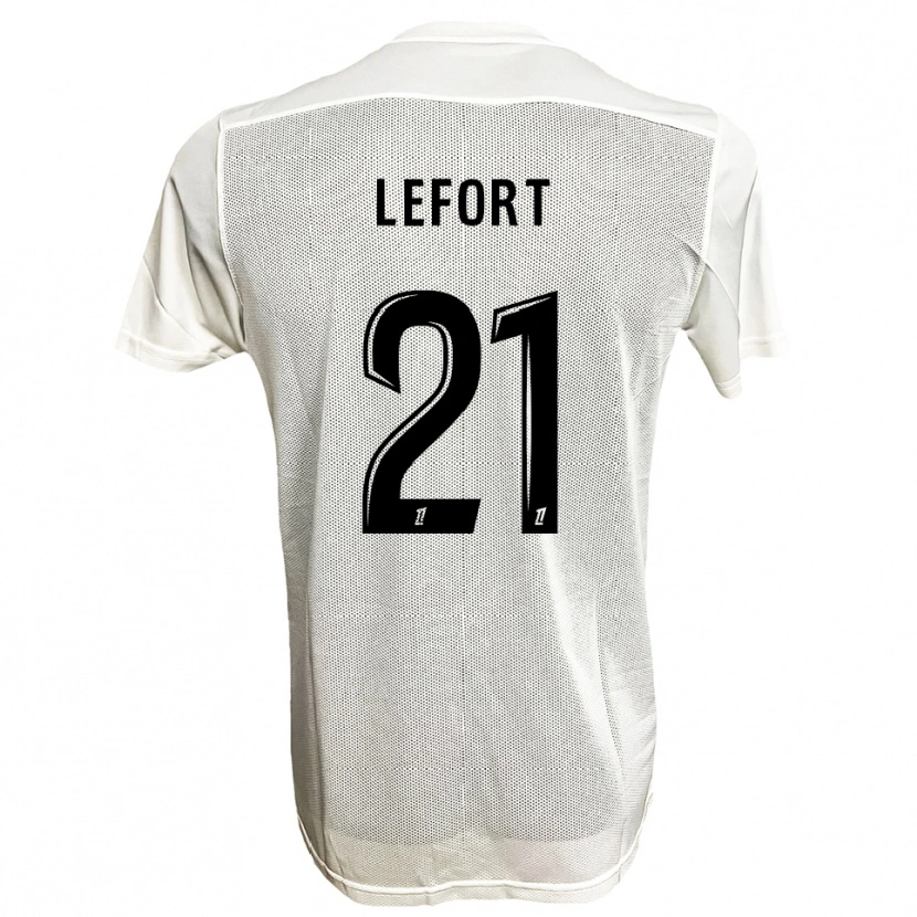 Danxen Women Jordan Lefort #21 Black White Away Jersey 2025/26 T-Shirt