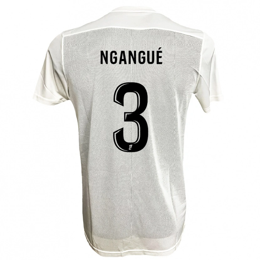 Danxen Women Maurice Ngangué #3 Black White Away Jersey 2025/26 T-Shirt