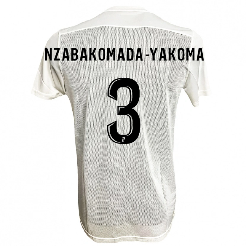 Danxen Women Raphaël Nzabakomada-Yakoma #3 Black White Away Jersey 2025/26 T-Shirt