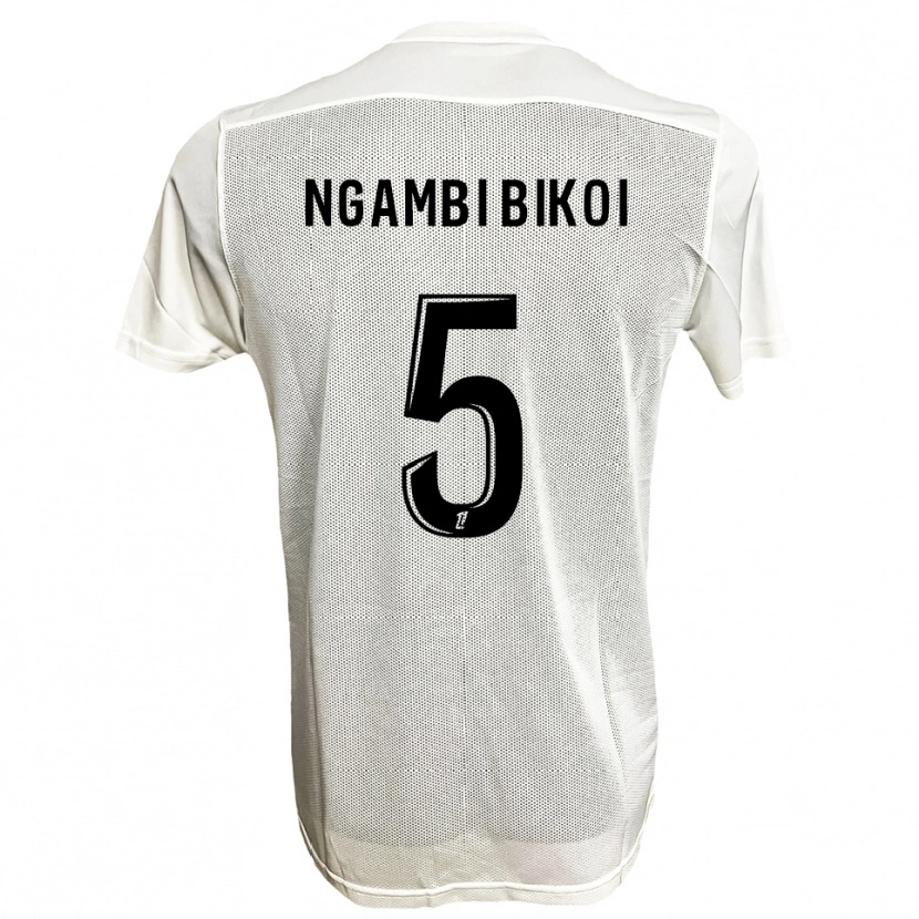 Danxen Women Christian Ngambi Bikoi #5 Black White Away Jersey 2025/26 T-Shirt