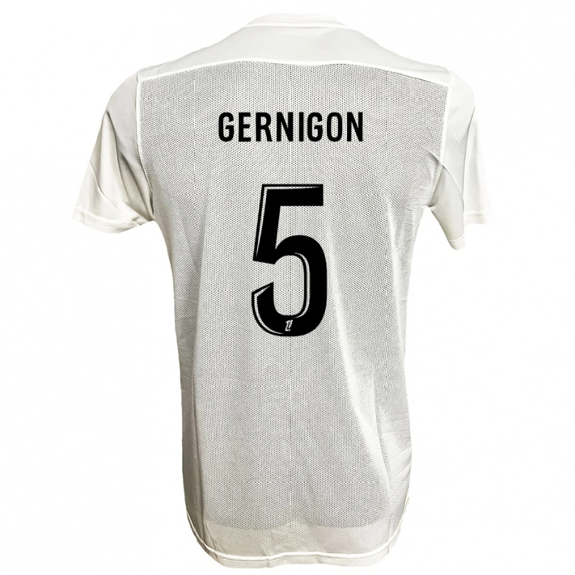 Danxen Women Maël Gernigon #5 Black White Away Jersey 2025/26 T-Shirt