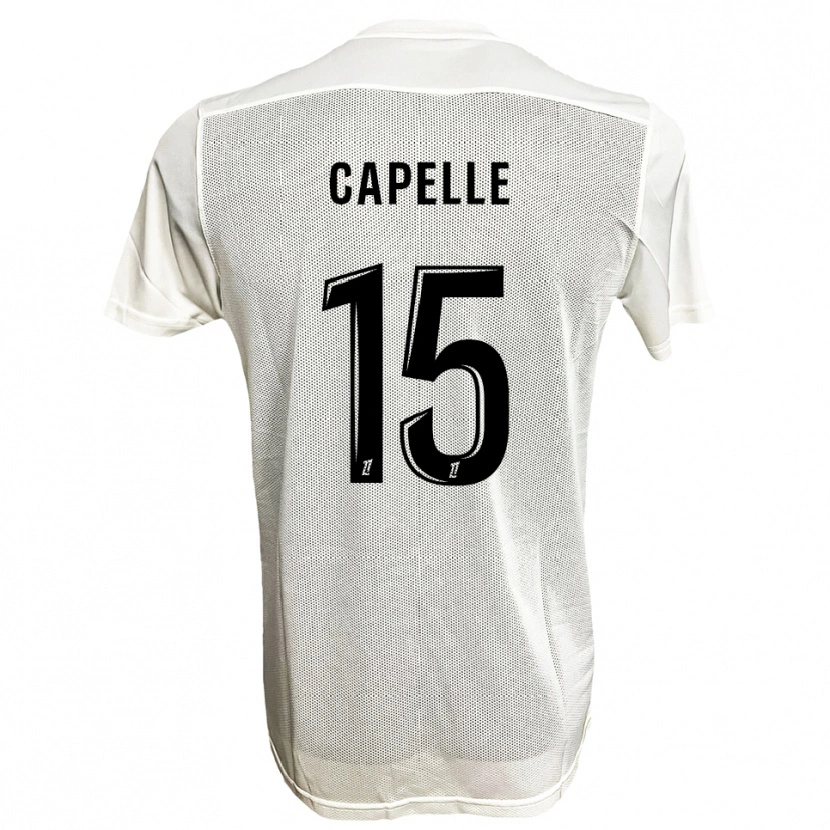 Danxen Women Pierrick Capelle #15 Black White Away Jersey 2025/26 T-Shirt