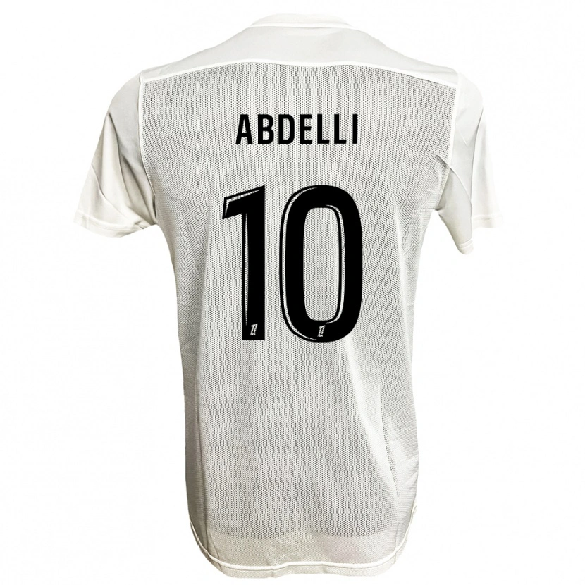 Danxen Women Himad Abdelli #10 Black White Away Jersey 2025/26 T-Shirt