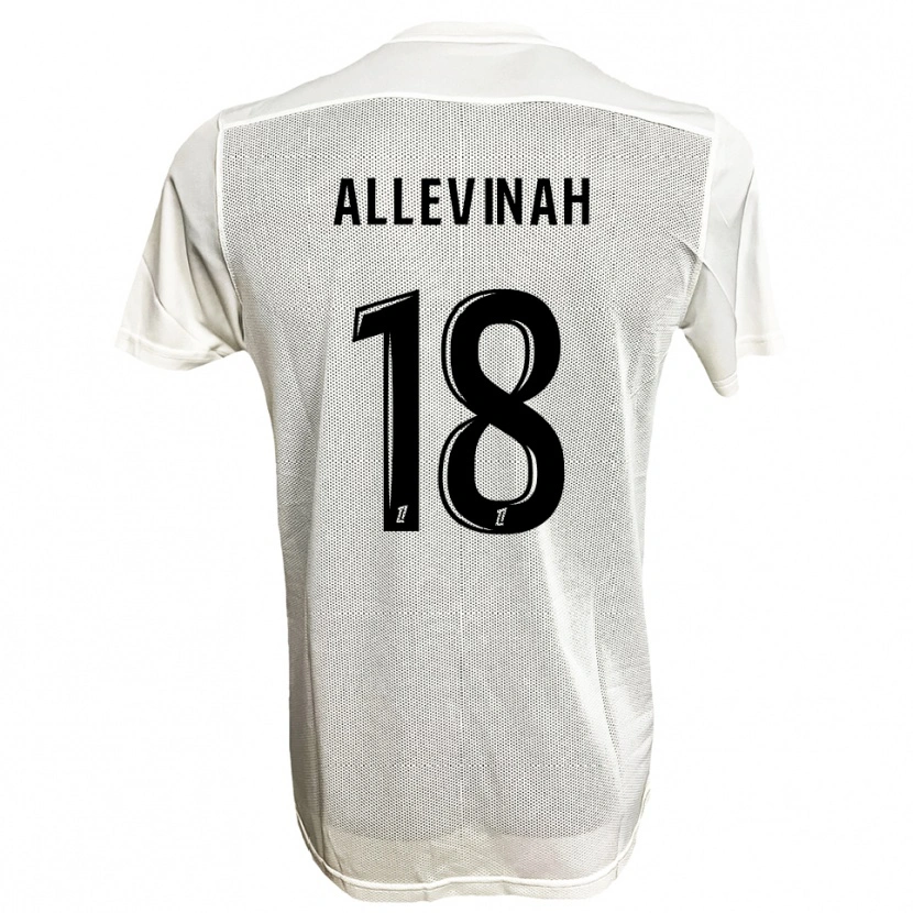 Danxen Women Jim Allevinah #18 Black White Away Jersey 2025/26 T-Shirt