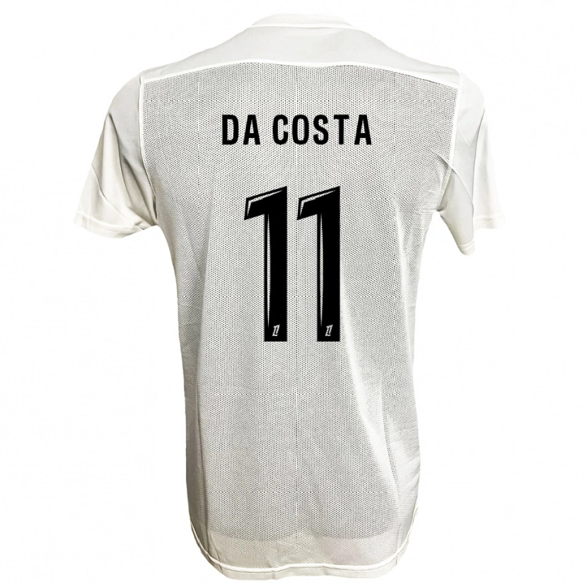 Danxen Women Rúben Macedo Da Costa #11 Black White Away Jersey 2025/26 T-Shirt