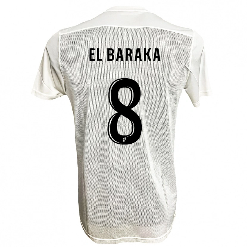 Danxen Women Jibril El Baraka #8 Black White Away Jersey 2025/26 T-Shirt