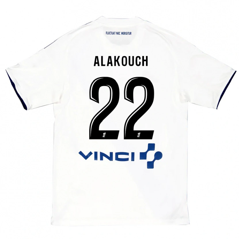 Danxen Women Sofiane Alakouch #22 White Blue Away Jersey 2025/26 T-Shirt