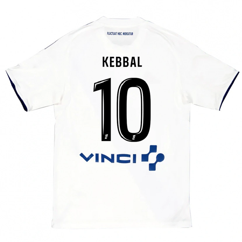 Danxen Women Ilan Kebbal #10 White Blue Away Jersey 2025/26 T-Shirt