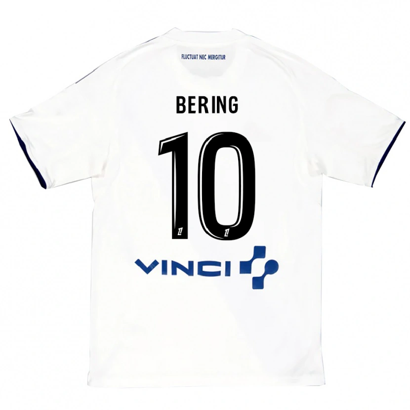 Danxen Women Aymerick Bering #10 White Blue Away Jersey 2025/26 T-Shirt