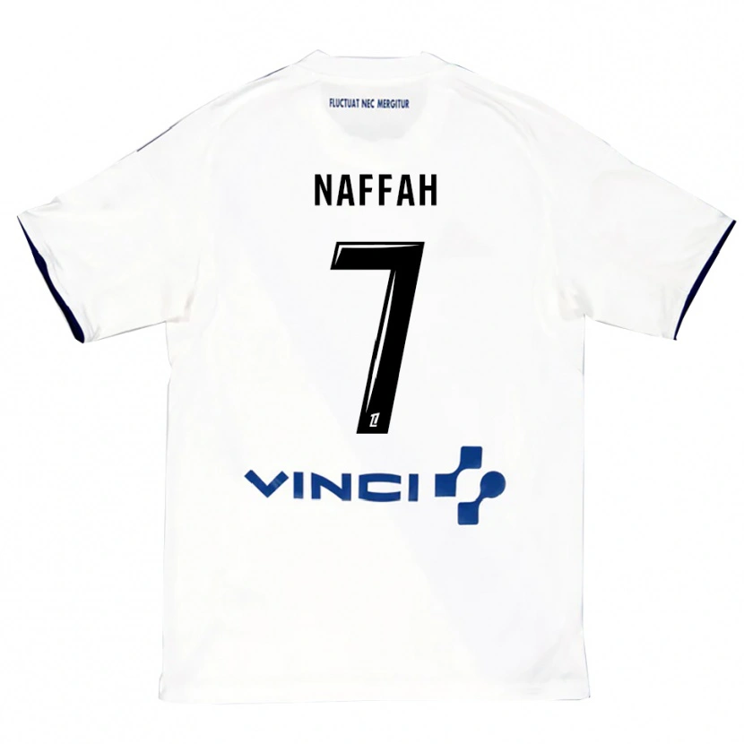 Danxen Women Chahine Naffah #7 White Blue Away Jersey 2025/26 T-Shirt