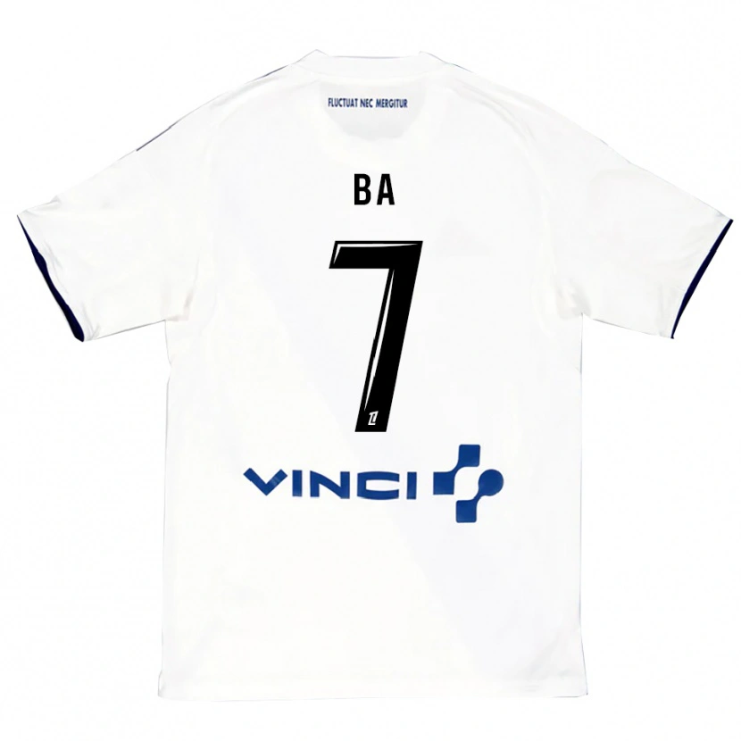 Danxen Women Mohamed Ba #7 White Blue Away Jersey 2025/26 T-Shirt
