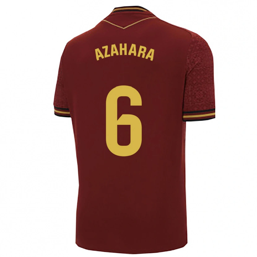 Danxen Women Azahara #6 Burgundy Gold Away Jersey 2025/26 T-Shirt