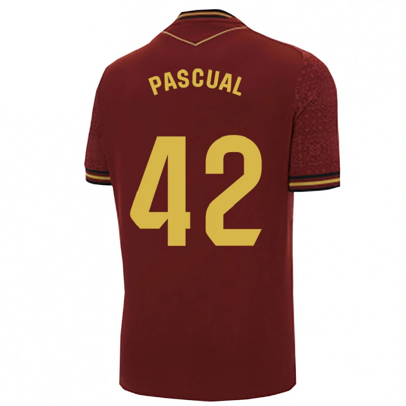 Danxen Women García Pascual #42 Burgundy Gold Away Jersey 2025/26 T-Shirt
