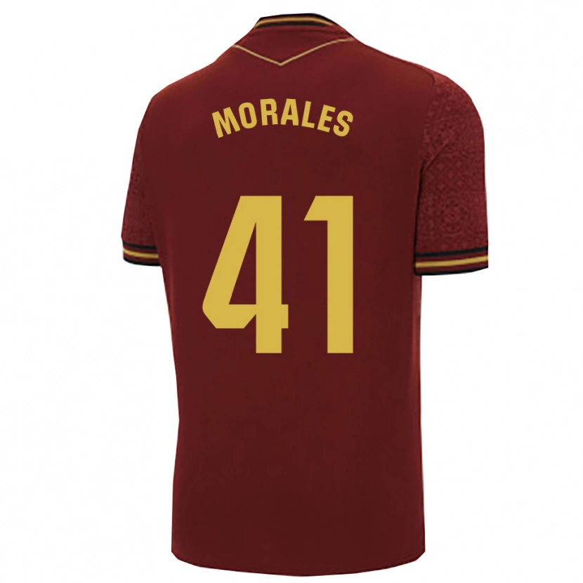 Danxen Women Luis Morales #41 Burgundy Gold Away Jersey 2025/26 T-Shirt