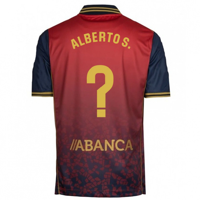 Danxen Women Alberto Sánchez #0 Red Navy Away Jersey 2025/26 T-Shirt