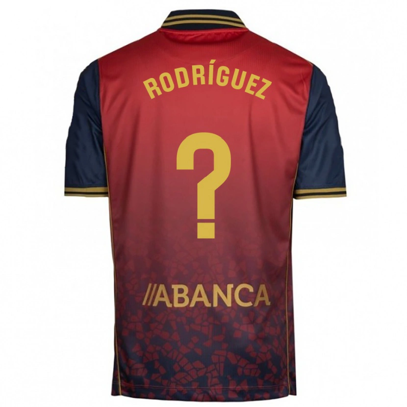 Danxen Women Carlos Rodríguez #0 Red Navy Away Jersey 2025/26 T-Shirt