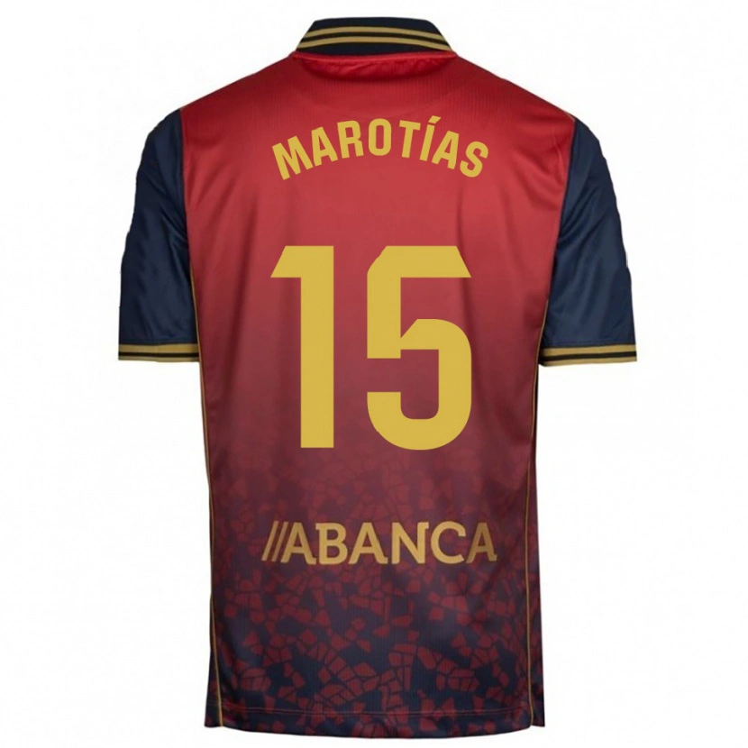 Danxen Women Oscar Marotías #15 Red Navy Away Jersey 2025/26 T-Shirt