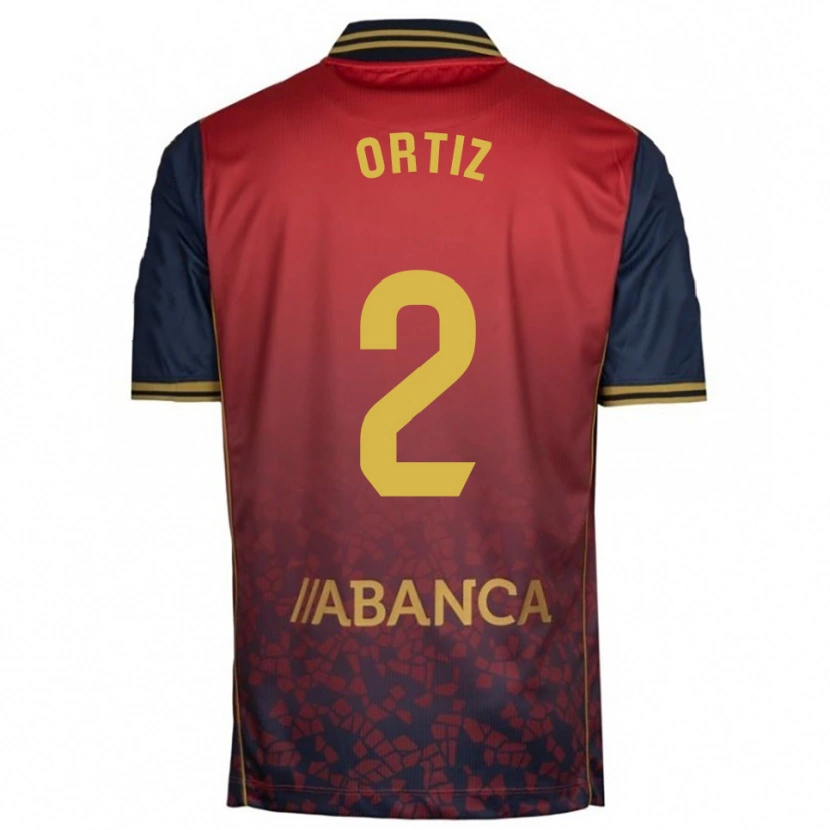 Danxen Women Samara Ortiz #2 Red Navy Away Jersey 2025/26 T-Shirt