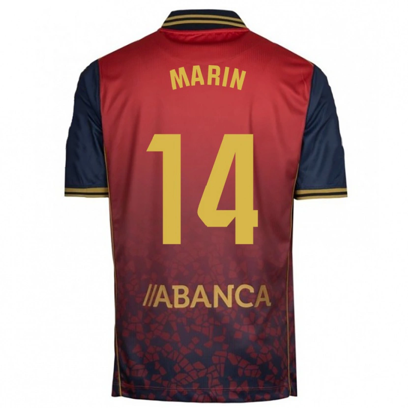 Danxen Women Ainhoa Marín #14 Red Navy Away Jersey 2025/26 T-Shirt