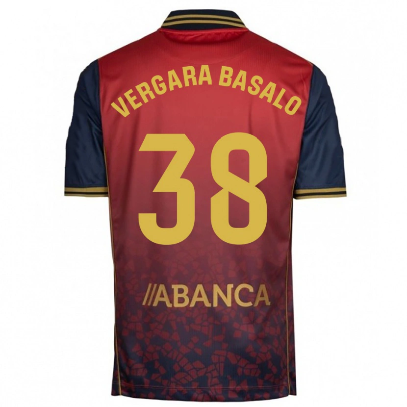 Danxen Women David Vergara Basalo #38 Red Navy Away Jersey 2025/26 T-Shirt
