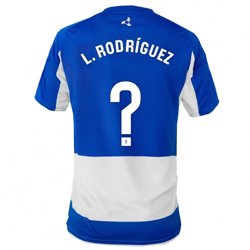 Danxen Women Iker López Rodríguez #0 Blue White Away Jersey 2025/26 T-Shirt