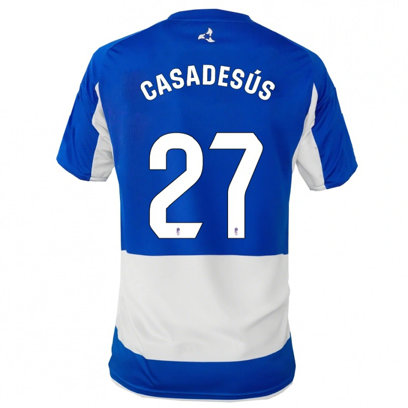 Danxen Women Pau Casadesús #27 Blue White Away Jersey 2025/26 T-Shirt