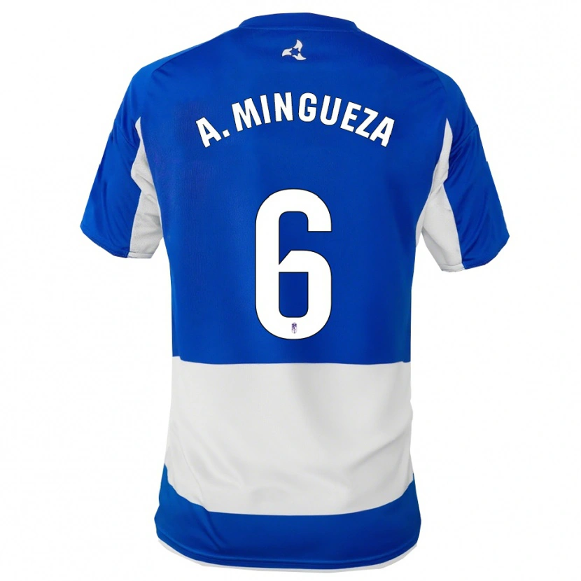 Danxen Women Ariadna Mingueza Garcia #6 Blue White Away Jersey 2025/26 T-Shirt