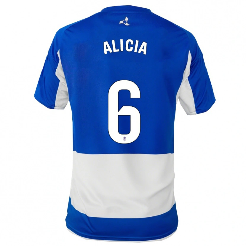 Danxen Women Alicia #6 Blue White Away Jersey 2025/26 T-Shirt