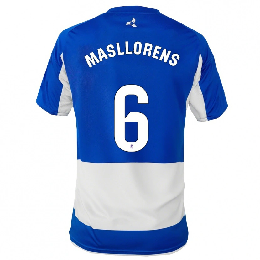 Danxen Women José Masllorens #6 Blue White Away Jersey 2025/26 T-Shirt