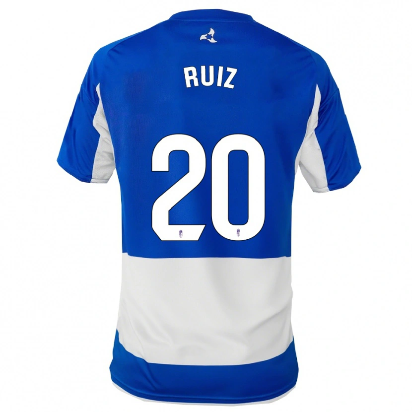 Danxen Women Sergio Ruiz #20 Blue White Away Jersey 2025/26 T-Shirt