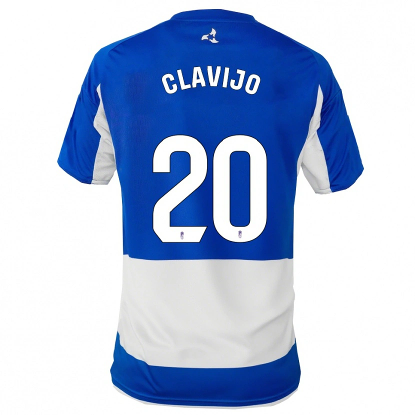 Danxen Women Dani Clavijo #20 Blue White Away Jersey 2025/26 T-Shirt