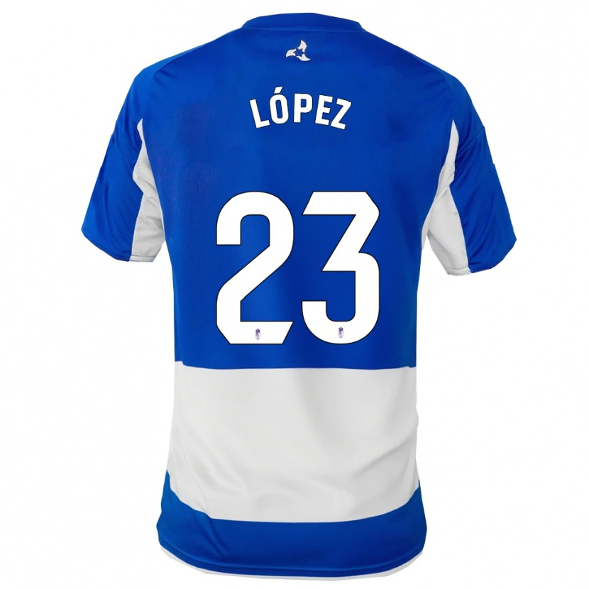 Danxen Women Diego López #23 Blue White Away Jersey 2025/26 T-Shirt