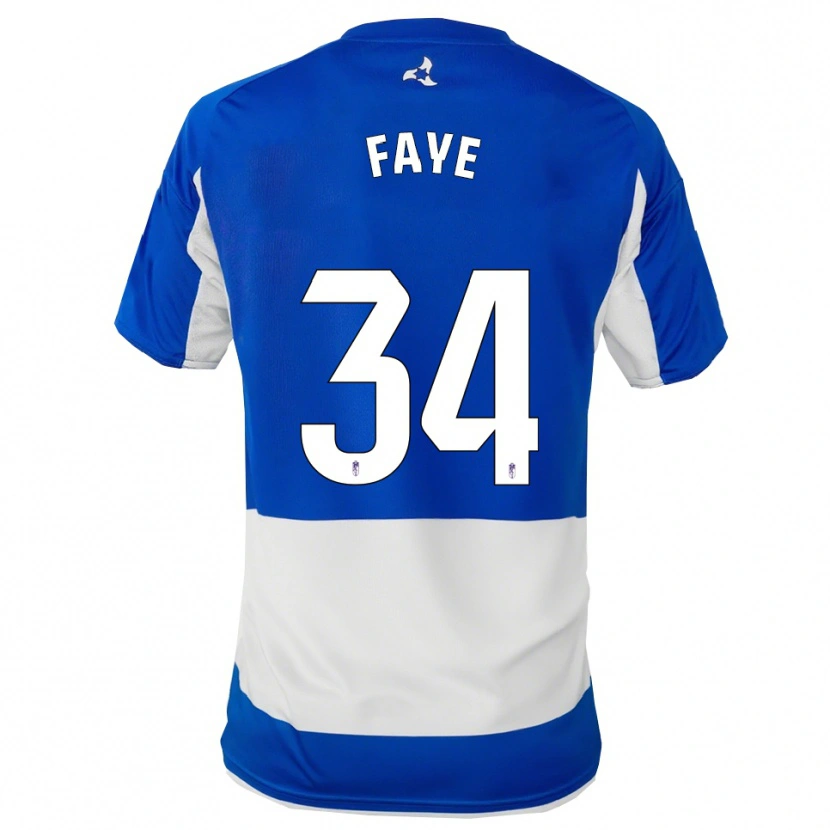 Danxen Women Souleymane Faye #34 Blue White Away Jersey 2025/26 T-Shirt