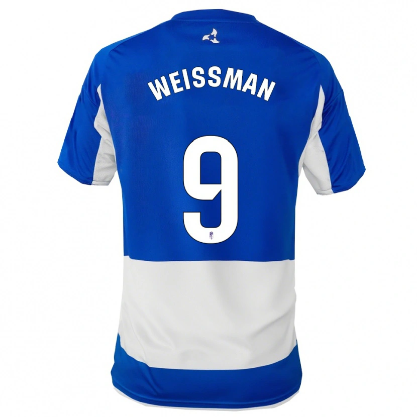 Danxen Women Shon Weissman #9 Blue White Away Jersey 2025/26 T-Shirt