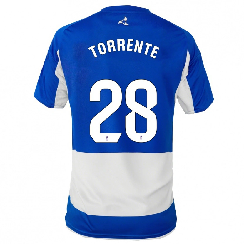 Danxen Women Raúl Torrente #28 Blue White Away Jersey 2025/26 T-Shirt