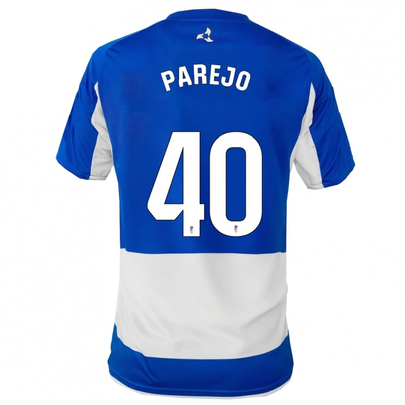 Danxen Women Jesús Parejo #40 Blue White Away Jersey 2025/26 T-Shirt