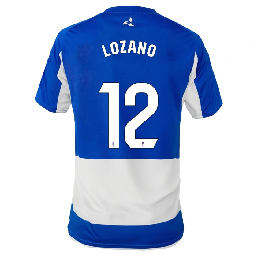 Danxen Women Hugo Lozano #12 Blue White Away Jersey 2025/26 T-Shirt