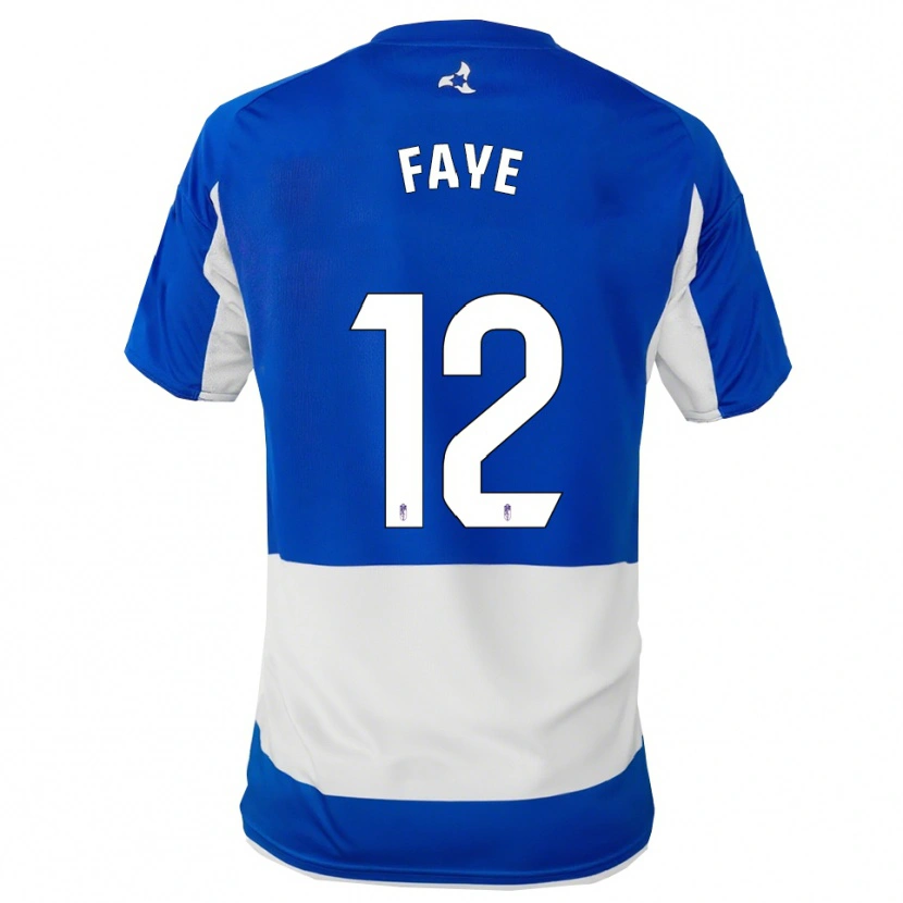 Danxen Women Serigne Faye #12 Blue White Away Jersey 2025/26 T-Shirt
