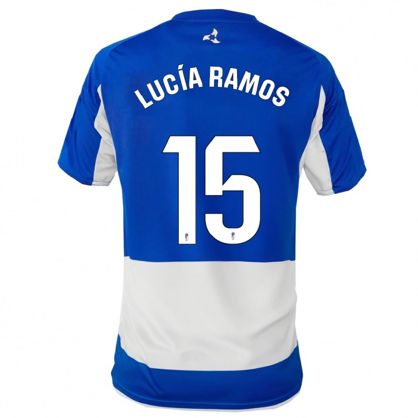 Danxen Women Lucía Ramos Narvaez #15 Blue White Away Jersey 2025/26 T-Shirt